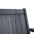 Tambora Porch Swing Dark Grey Wood Metal