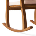 Selma Rocking Chair With Cushion Natural Cream Wood