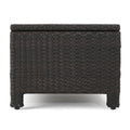 Puerta 4Pc Set Dark Brown Rattan Fabric
