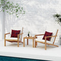 Leah 3 Pc Chat Set Teak Acacia Wood