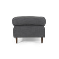 Chaise Lounge Charcoal Fabric