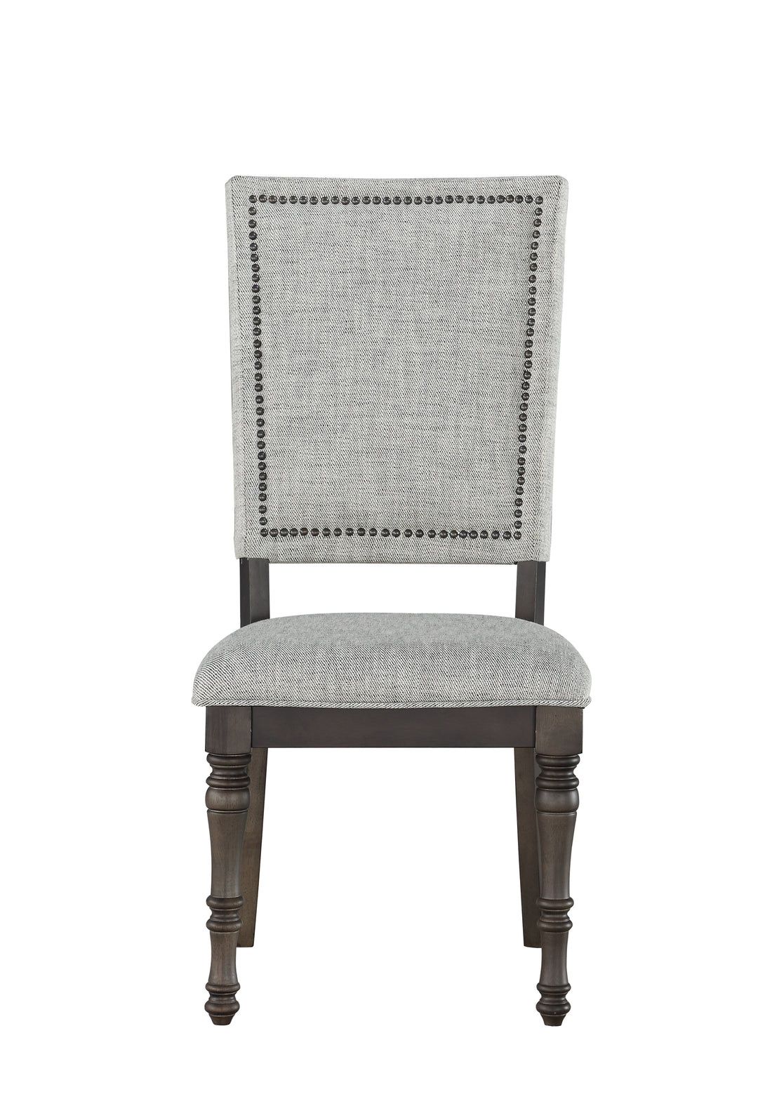 Linnett Upholstered Back Chair Set Of 2 Dark Brown Dark Brown Wood