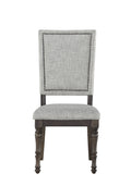 Linnett Upholstered Back Chair Set Of 2 Dark Brown Dark Brown Wood