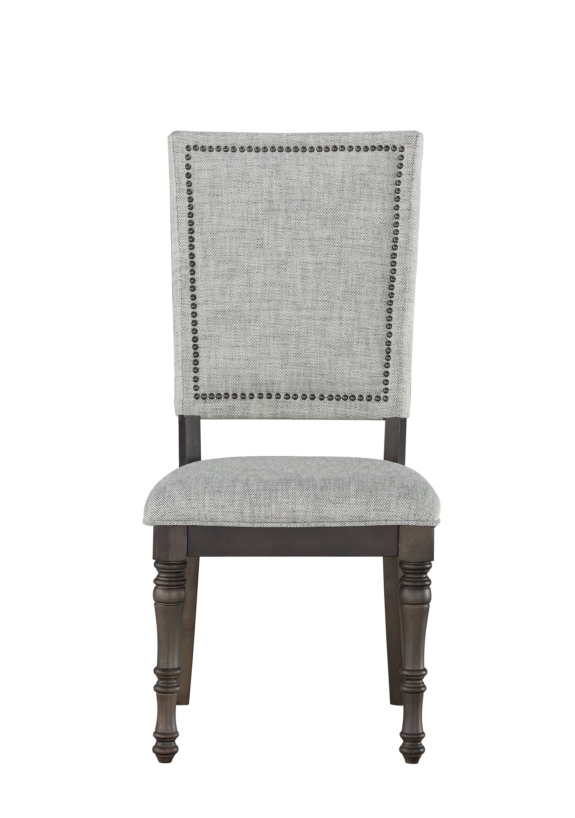 Linnett Upholstered Back Chair Set Of 2 Dark Brown Dark Brown Wood