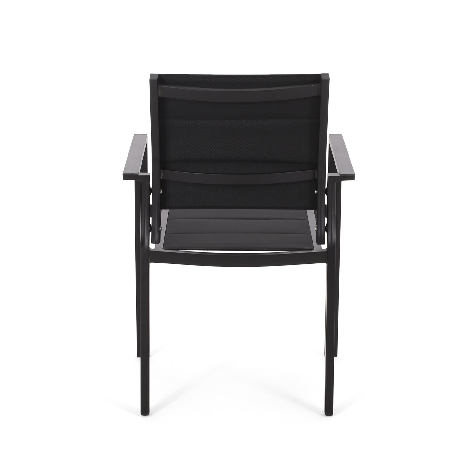 Wilbur Dining Chair Black Aluminum