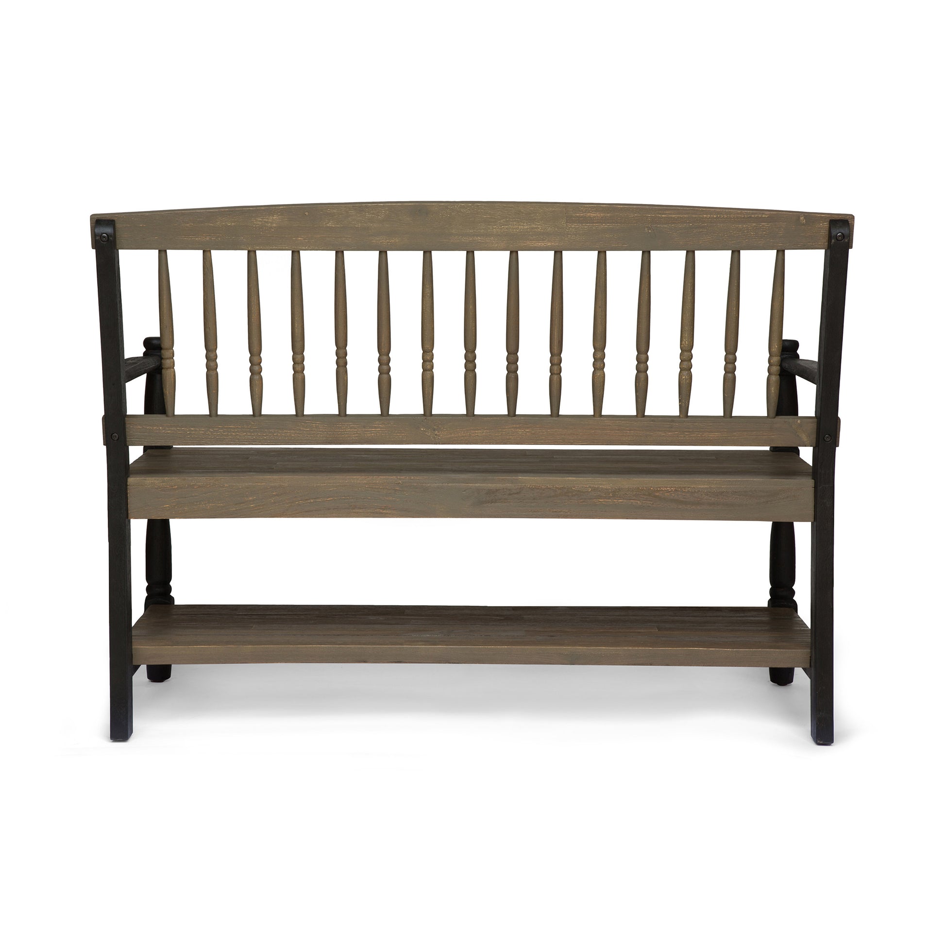 Bench Grey Black Wood