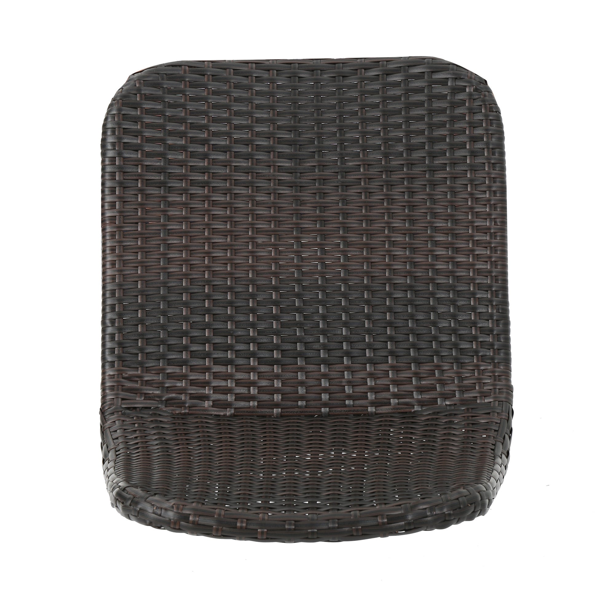 Gila Dining Chair With Powder Coated Legs Brown Multi Rattan
