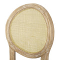 Barstool Mp2 Set Of 2 Beige Natural Rattan Fabric