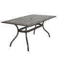 Phoenix Rectangle Table Bronze Aluminium