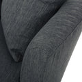 Swivel Club Chair Charcoal Fabric