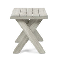 Side Table Light Grey Wood