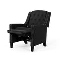 Classic Dark Grey Fabric Push Back Chair Dark Gray Fabric