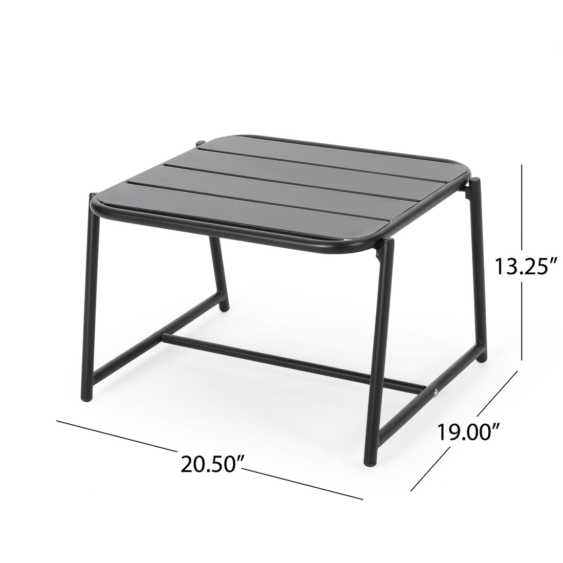 Conrad Side Table Matte Black Iron