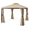 Skyline Gazebo Beige Iron