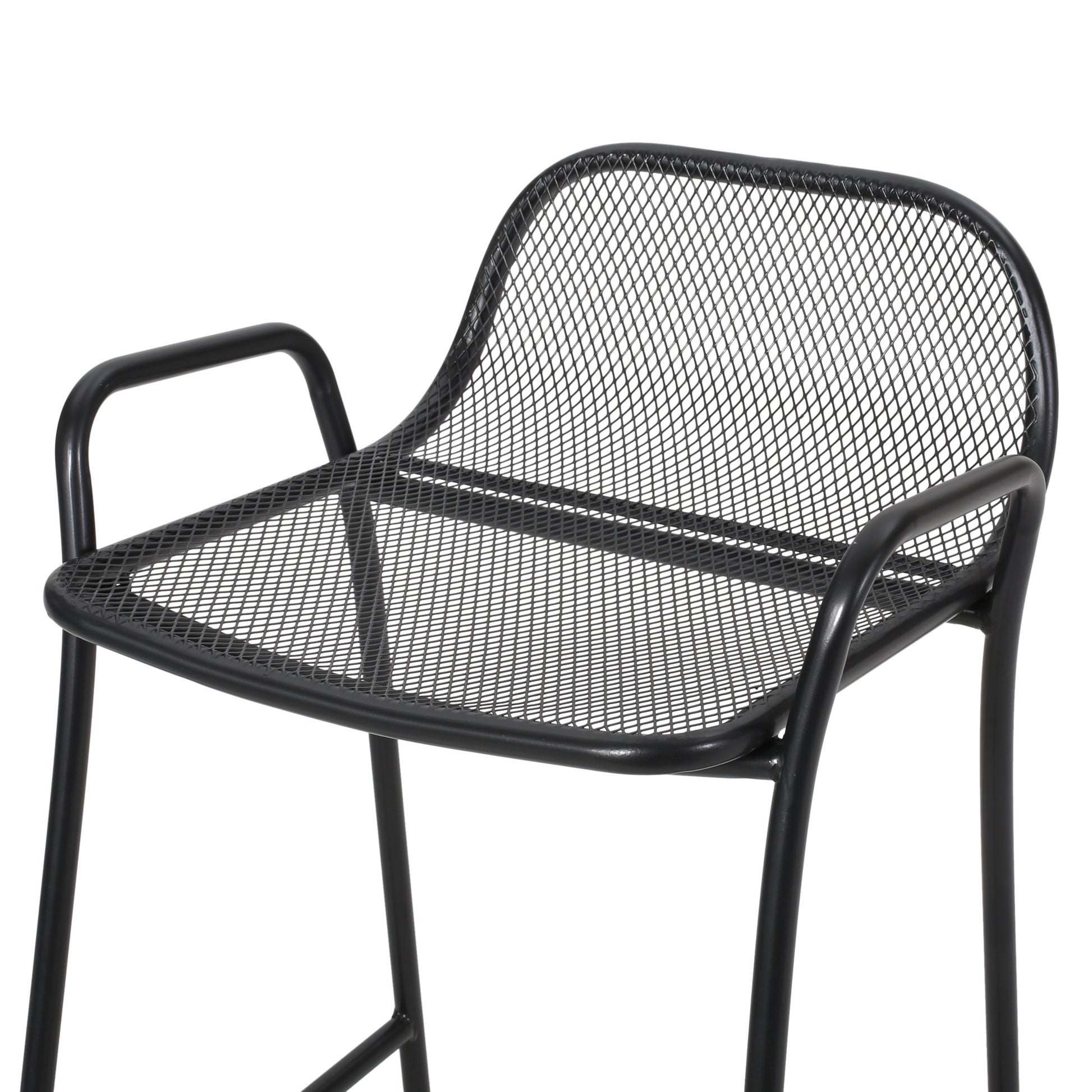 Baltimore Barstool Matte Black Iron