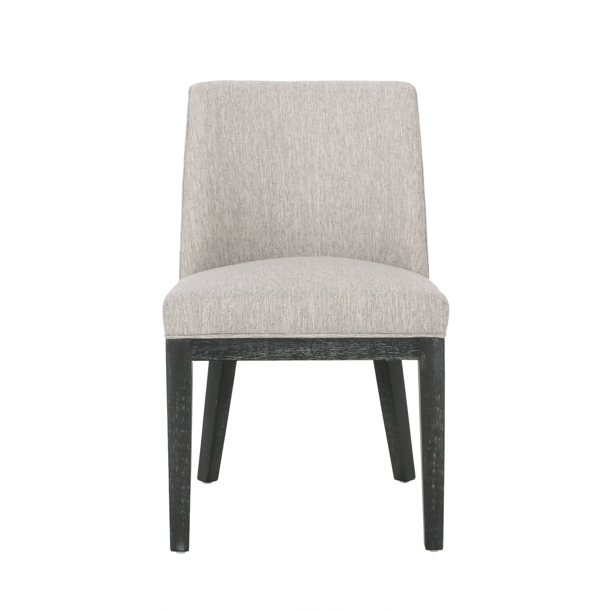 Dining Chair Mp2 Set Of 2 Light Grey Fabric