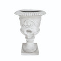 Mgo Garden Urn Planter Antique White Magnesium Oxide