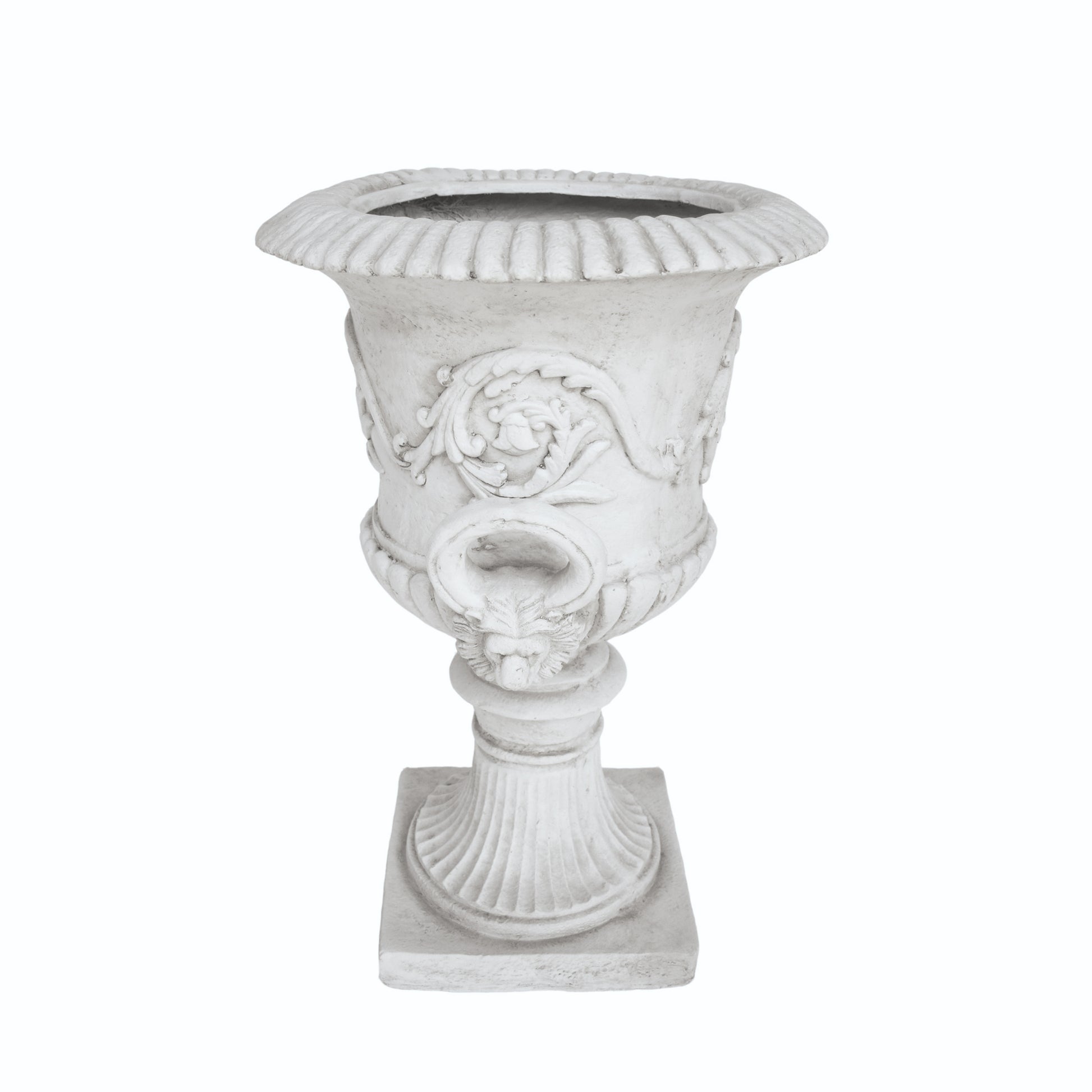 Mgo Garden Urn Planter Antique White Magnesium Oxide