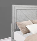 Montana King Bed Gray King Silver White Wood
