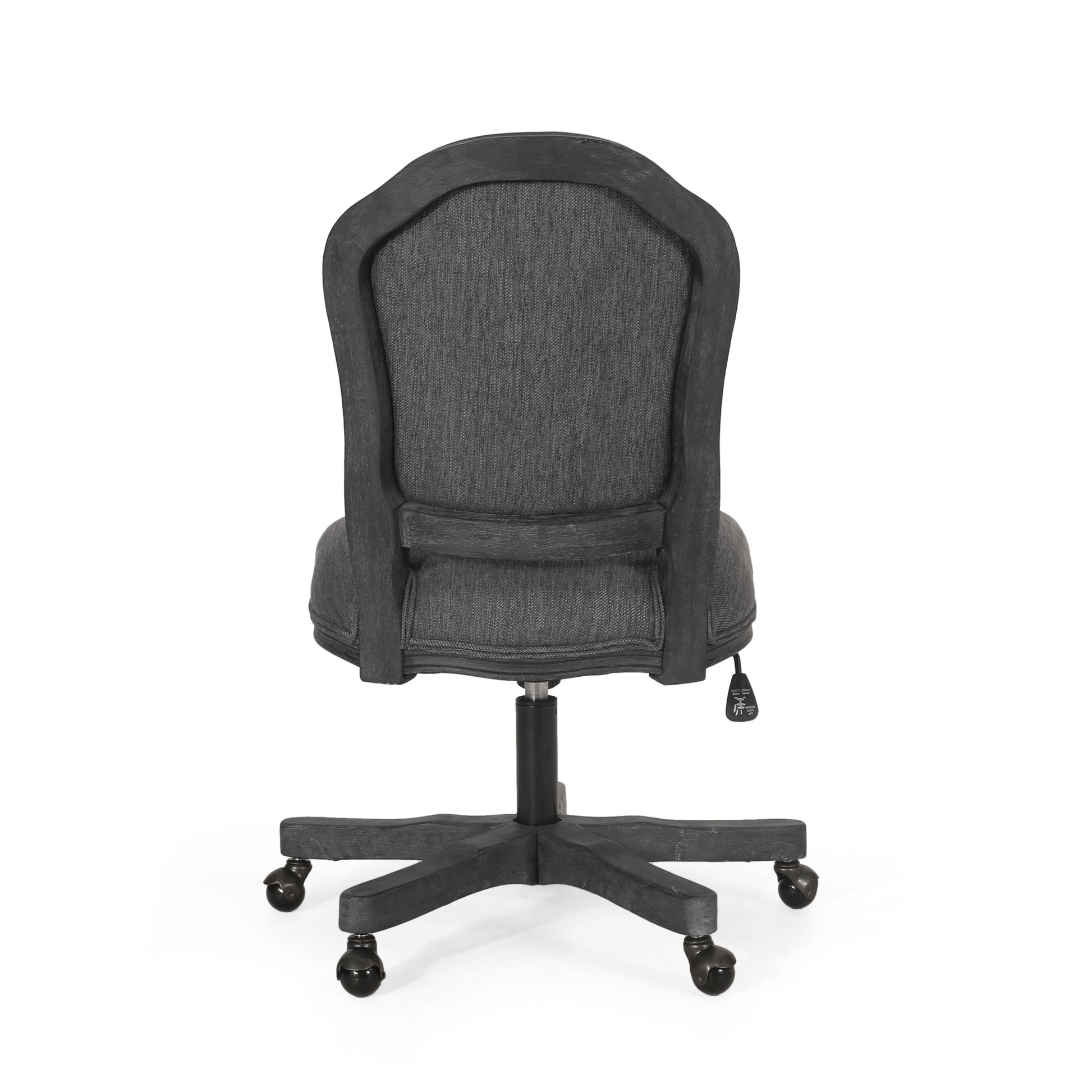 Swivel&Lift Office Chair Grey Fabric