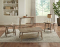 Milani Rectangular Sofa Table Light Brown Light Brown Wood