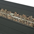 Rectangular Iron Fire Pit 30 000Btu Black Iron
