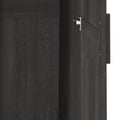 Delaney 2 Door Wardrobe Grey Mdf