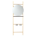 Medhurst Hall And Entry Organizer Gold Iron