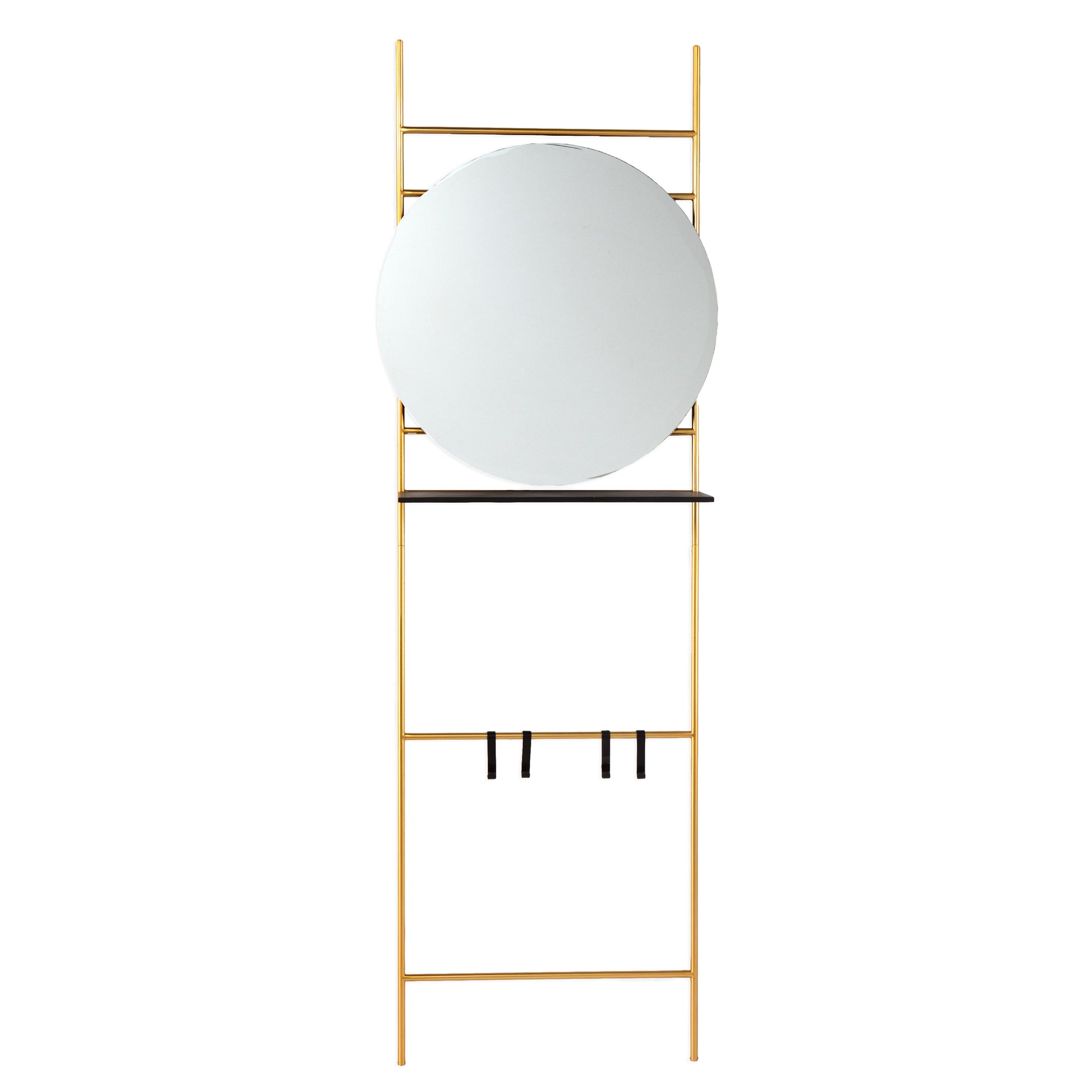 Medhurst Hall And Entry Organizer Gold Iron