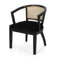 Dining Chair Set Of 2 Black Velvet