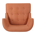 Occassional Chair Orange Fabric