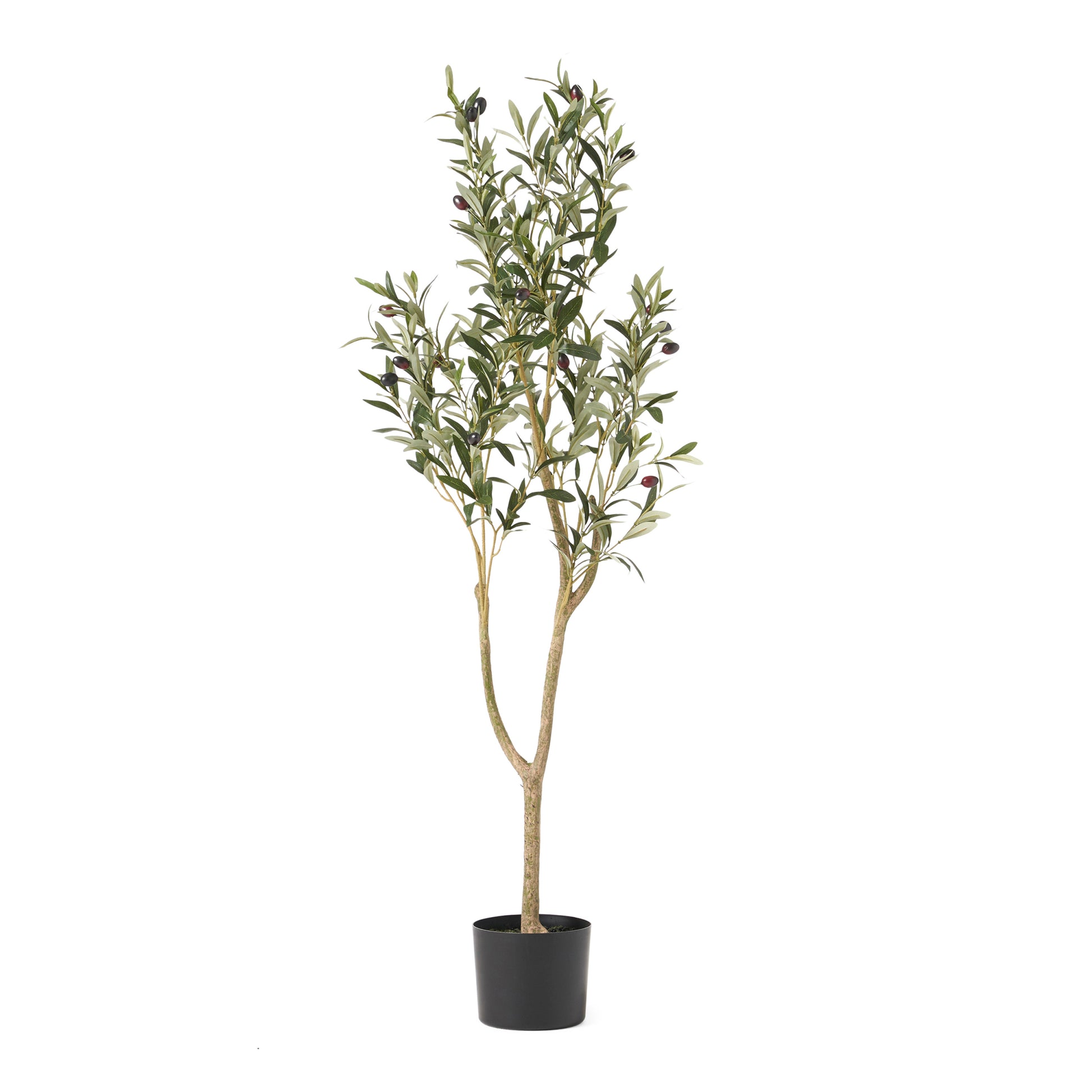 120Cm Artificial Olive Tree Green Iron Plastic