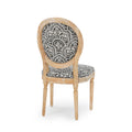 Kd Dining Chair Set Of 2 Black White Fabric