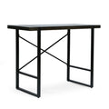 Counter Height Desk Wood Wood Metal