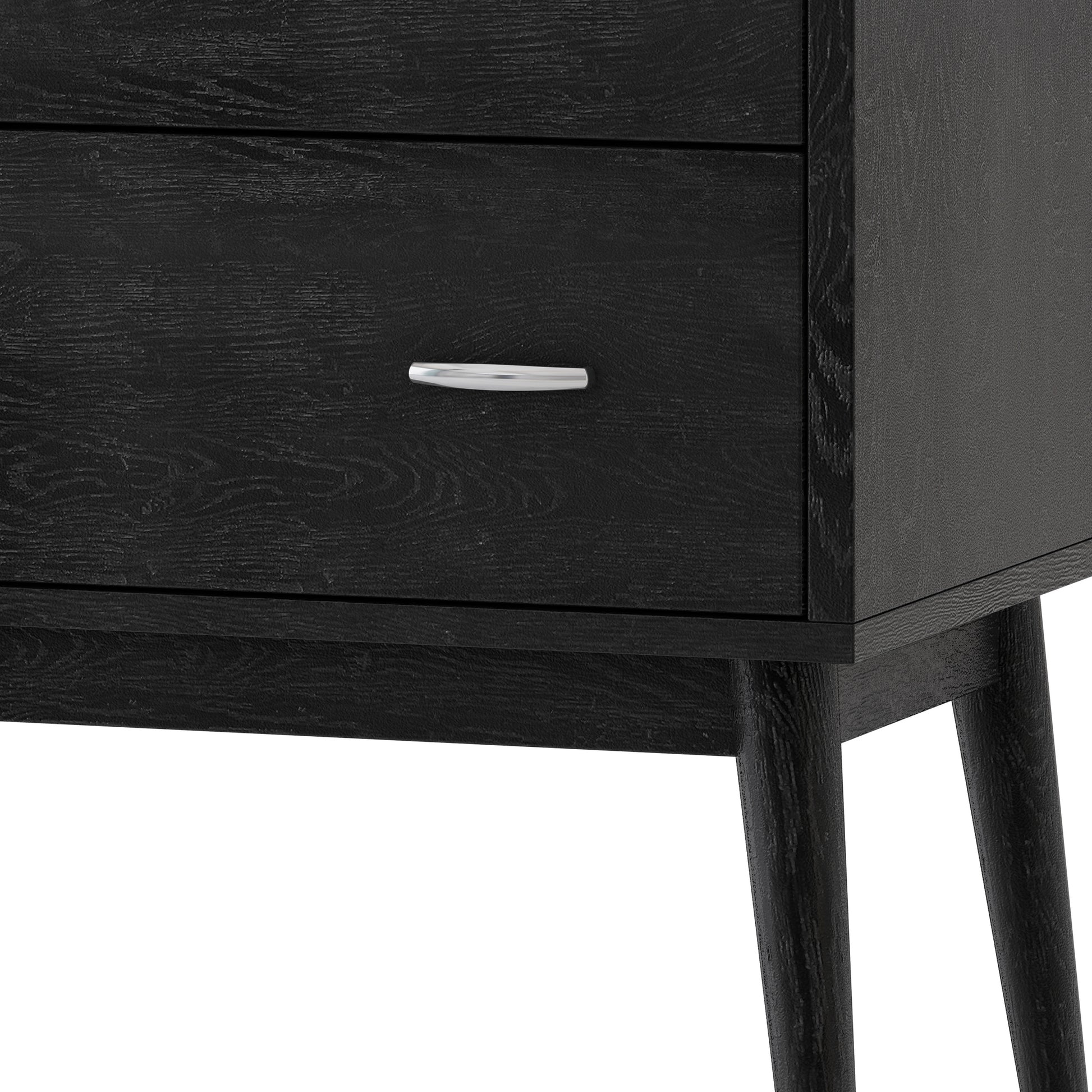 Disa 3 Drawer Chest Black Mdf