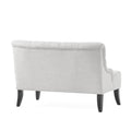 Nicole Kd Settee Light Grey Fabric