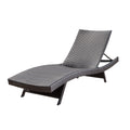 Salem Pe Wicker Chaise Lounge Brown Multi Rattan