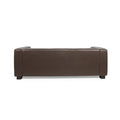 3 Seater Sofa Dark Brown Fabric 3 Seat