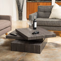 Modernesque Rotating Coffee Table 1 Black Mdf