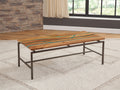 Tamra Cocktail Table Brown Brown Iron