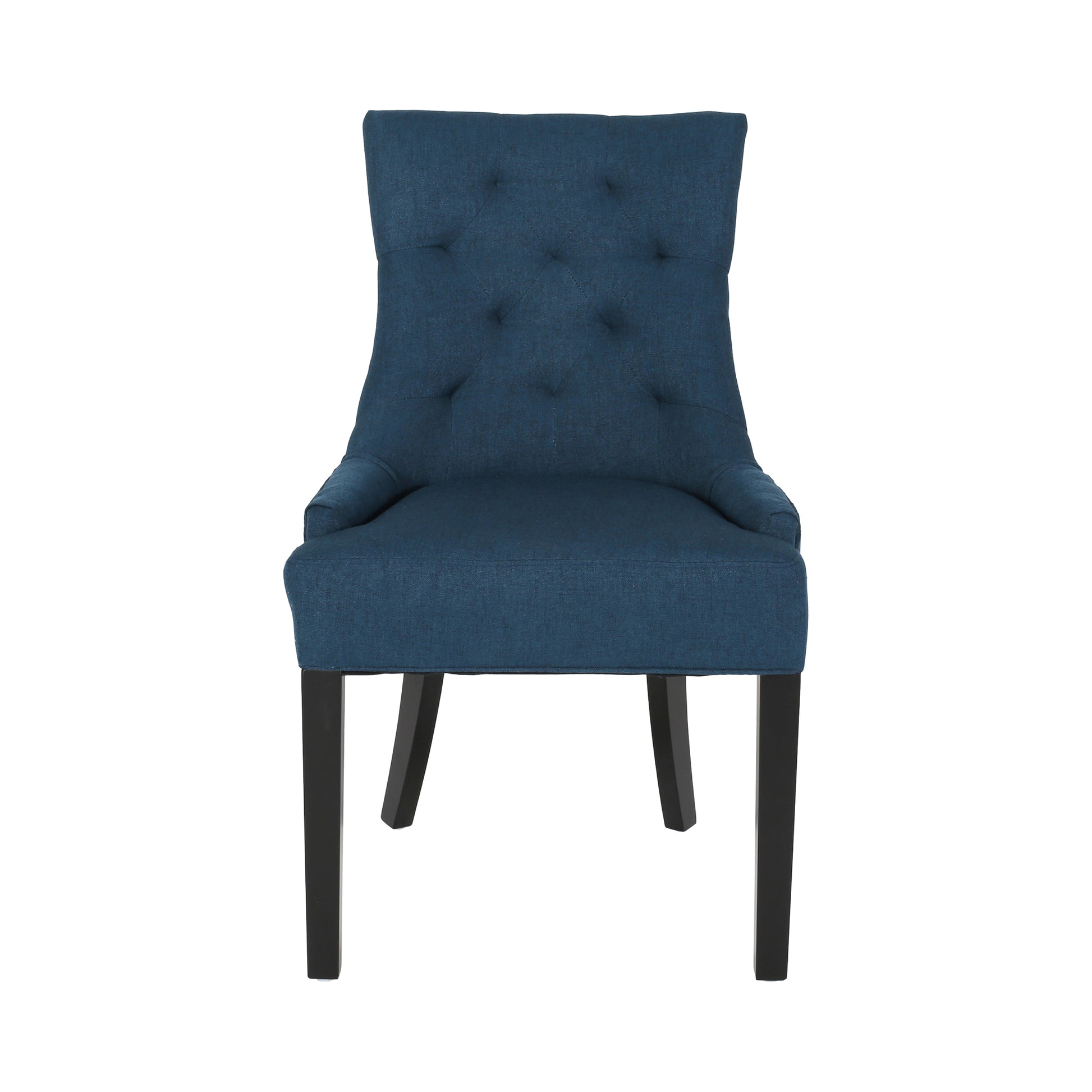 Cheney Dining Chair Kd Mp2 Set Of 2 Navy Blue Fabric