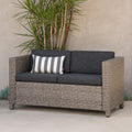 Puerta Seat Gray Pe Rattan Iron