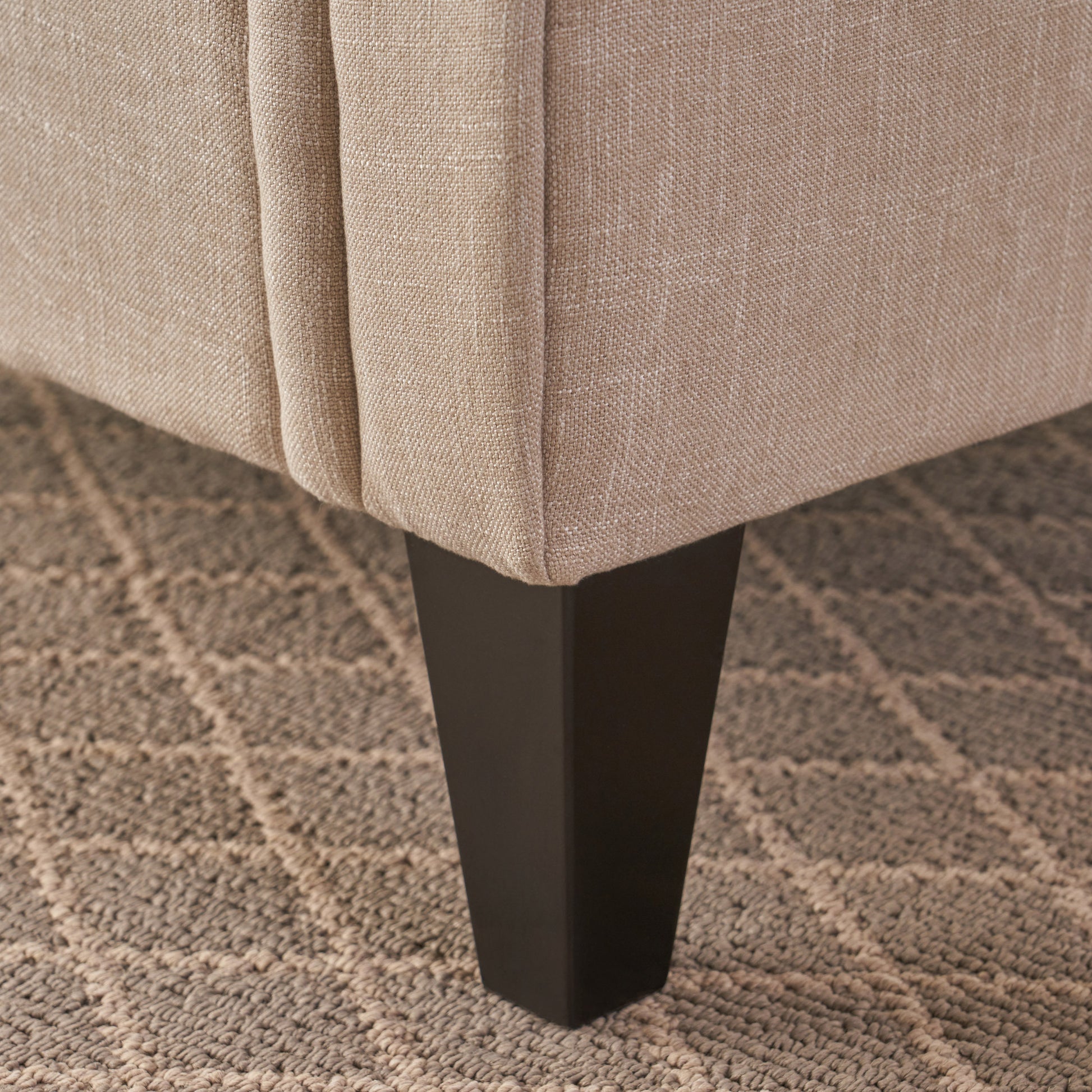 Springfield Tufted Chair Light Beige Fabric