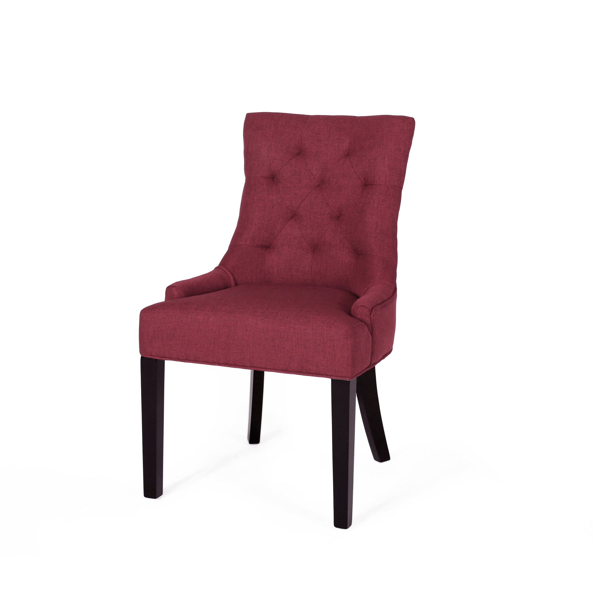 Cheney Dining Chair Kd Mp2 Set Of 2 Red Fabric