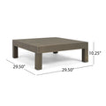 Oana Right Corner Bench And Coffee Table, Dark Grey Dark Grey Acacia Wood