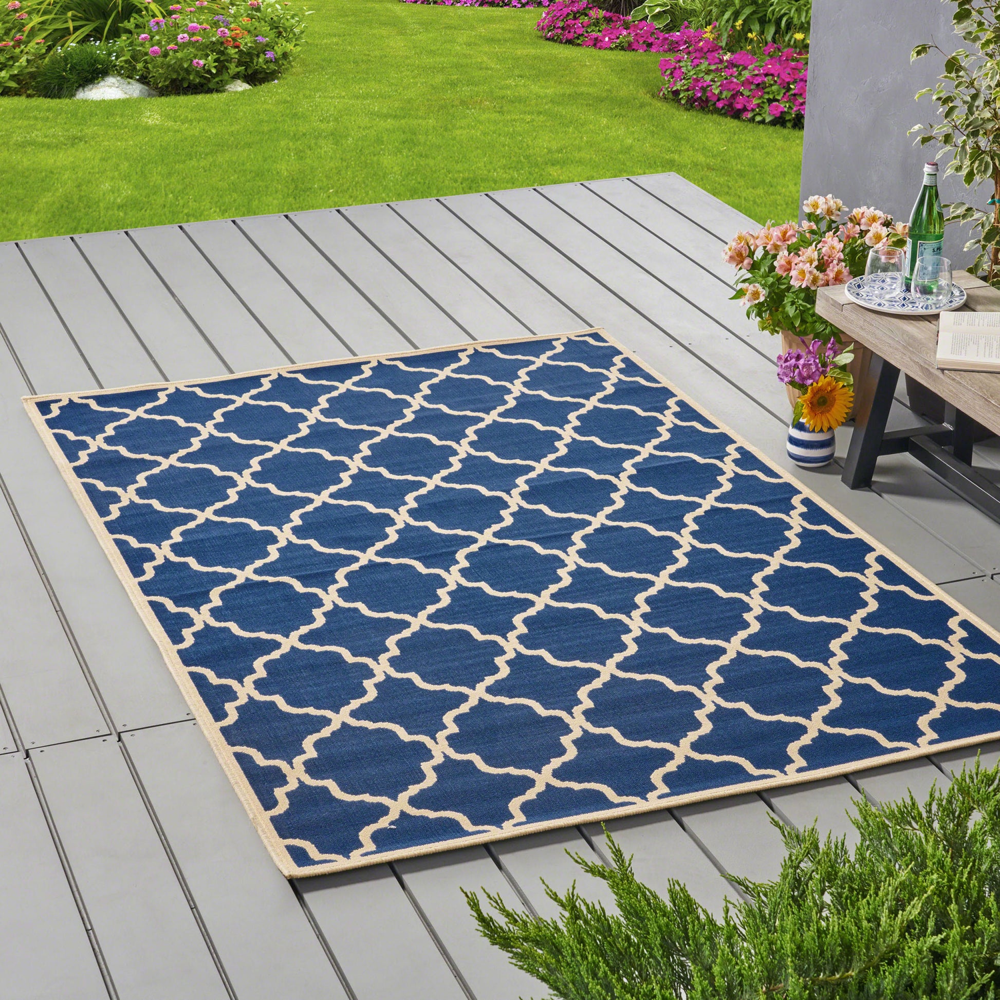 Riviera 4770L 5'3" X 7'6" Rug Navy Polypropylene