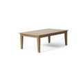 Acacia Wood Outdoor Coffee Table, Light Brown, 14'' H X 23.5'' W X 39.5'' L Brown Acacia Wood