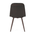 Gila Dining Chair With Powder Coated Legs Brown Multi Rattan