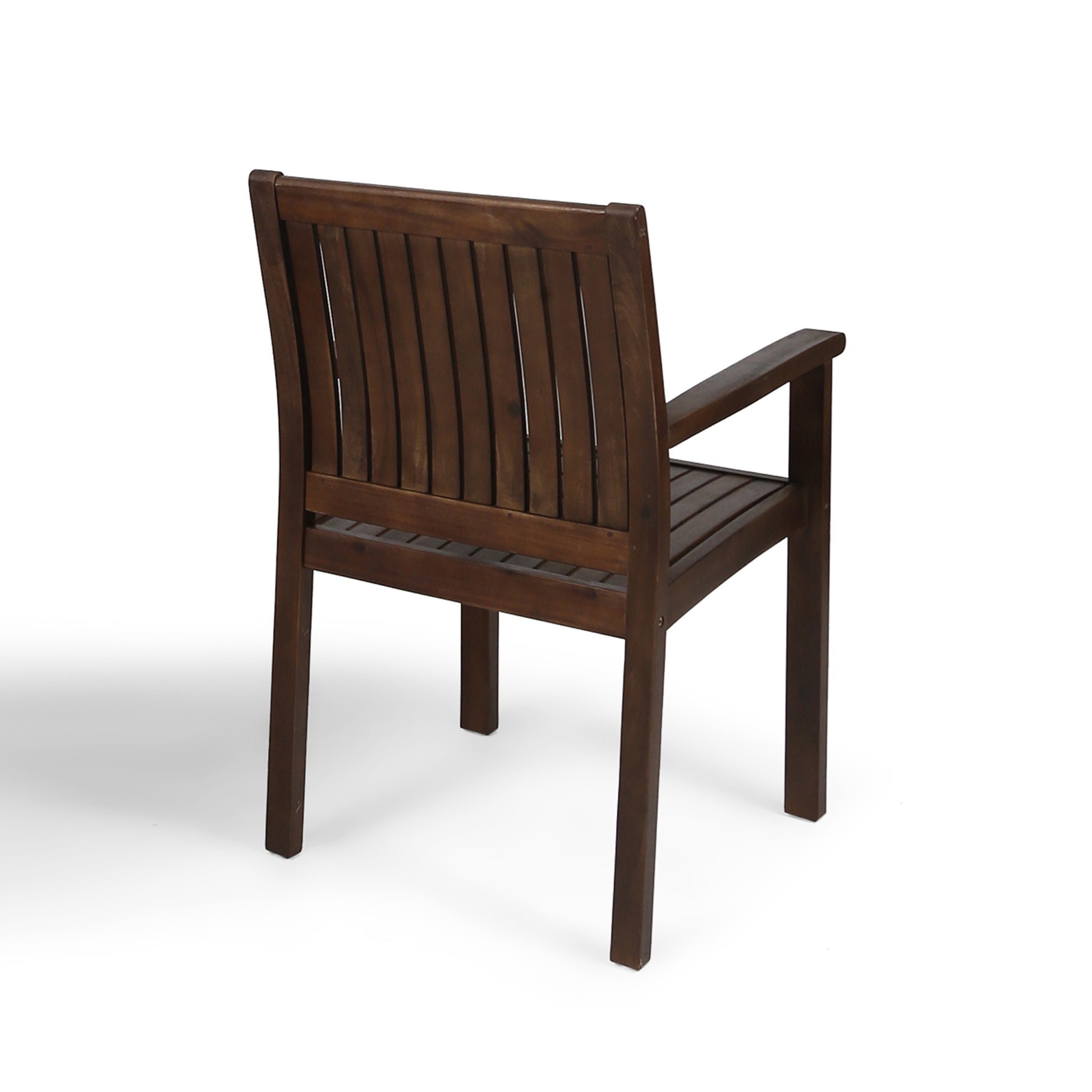 Wilson Dining Chair Dark Brown Acacia Wood