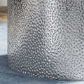 Metal Side Table Silver Iron